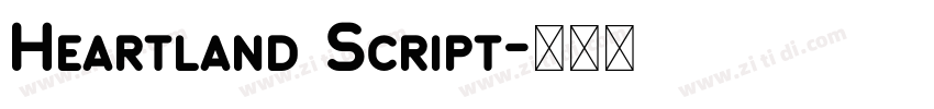 Heartland Script字体转换 Heartland Script字体转换